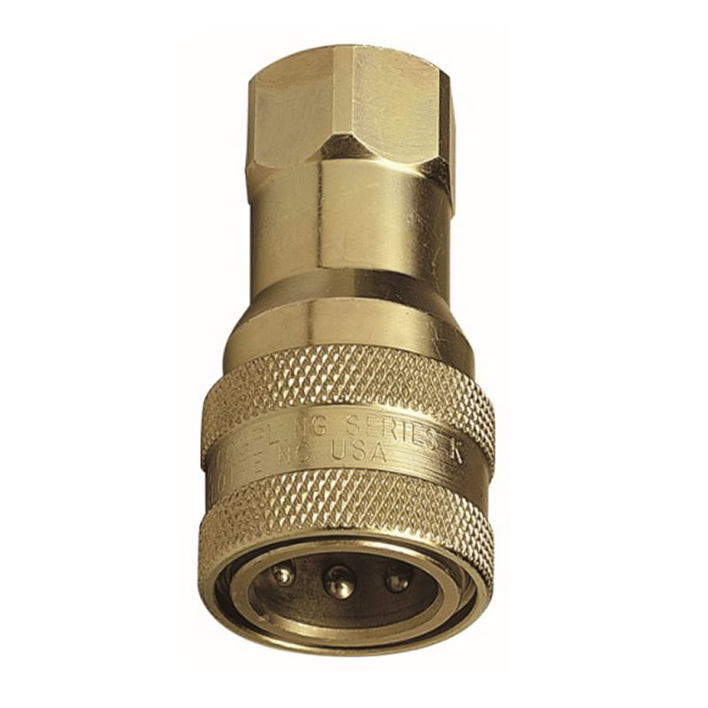 FEMALE QUICK CONNECTOR WITH CHECK VALVE THREAD G 3-4